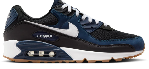 Men's Nike Air Max 90 'Midnight Navy / Black / White / Gum'