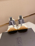 UGG Gray & Cream Lace-Up Sneakers