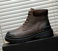 UGG Dark Brown Lugged Lace-Up Boots