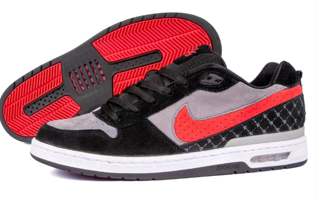 Nike SB - Paul Rodriguez Zoom Air Low (BlackVarsity RedFlint Grey) SALE