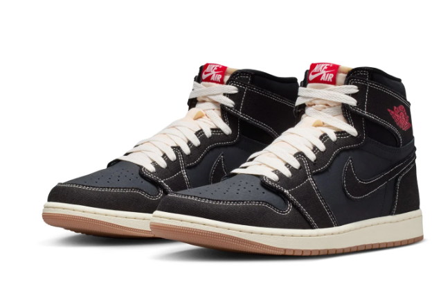 Air Jordan 1 Retro High OG Flight Club Mens - Black  University Red-Sail