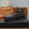 UGG Dark Brown High-Top Lace-Up Sneakers with Ankle Strap