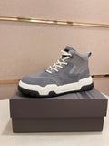 UGG Gray & Cream Lugged High-Top Sneakers
