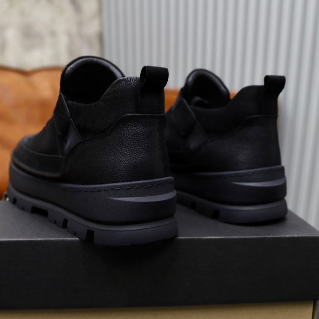 UGG Black High-Top Lace-Up Sneakers with Ankle Strap
