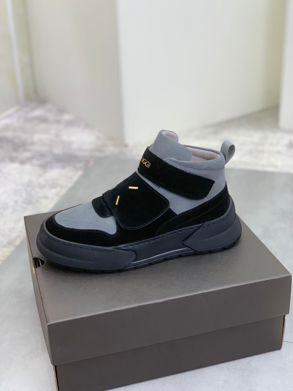 UGG Black & Gray High-Top Sneakers