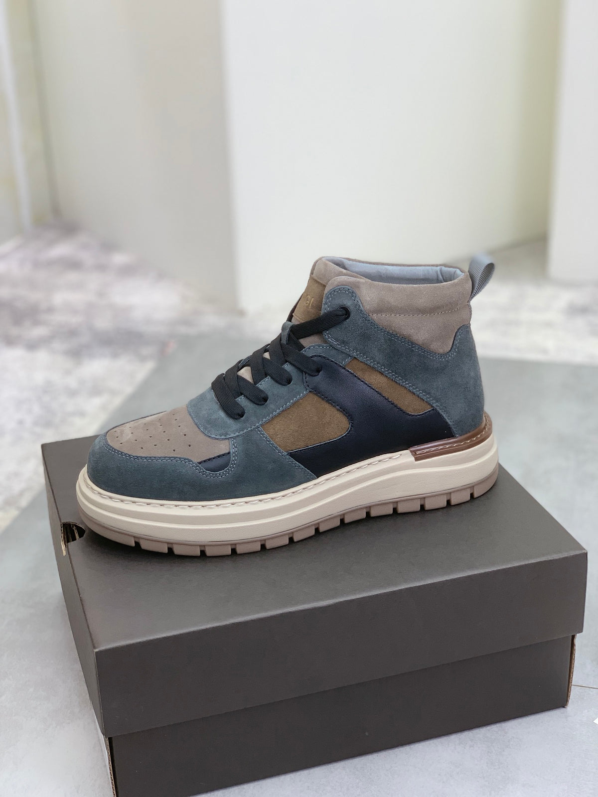 UGG Black & Gray High-Top Sneakers