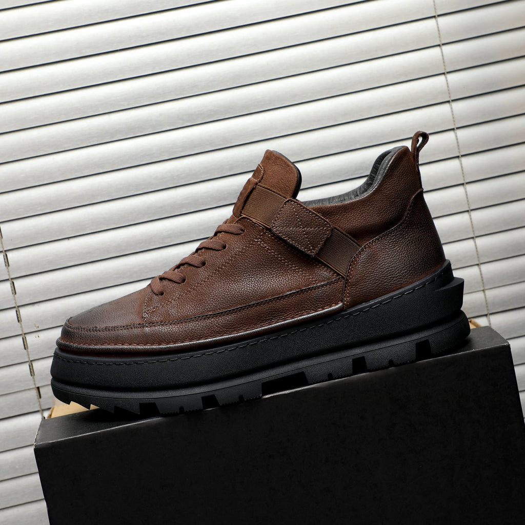 UGG Brown Strap High-Top Sneakers