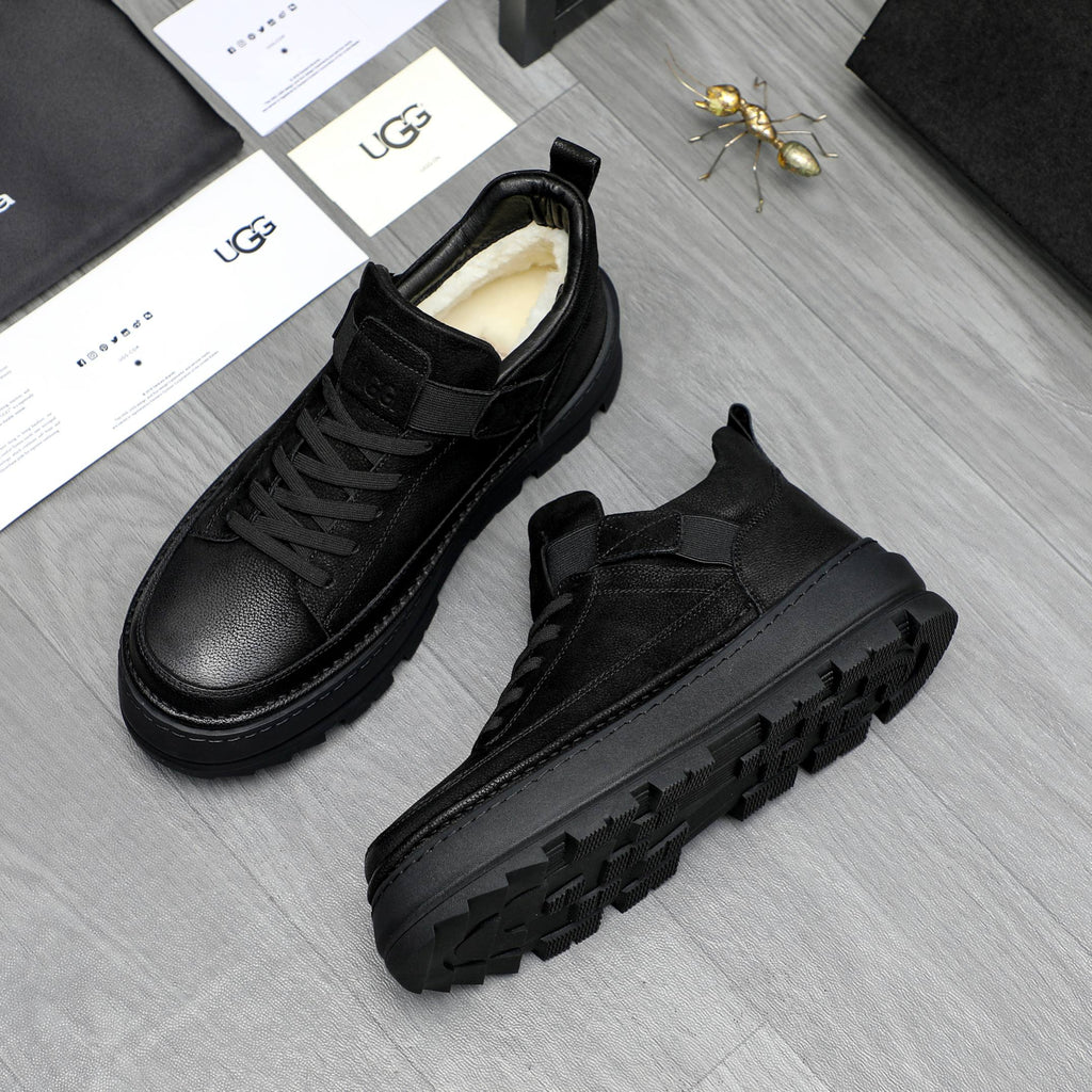 UGG Black Strap Lugged Sneakers