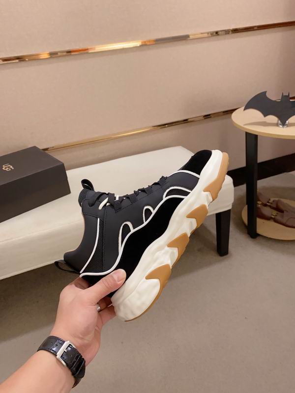 UGG Black & White Chunky Lace-Up Sneakers