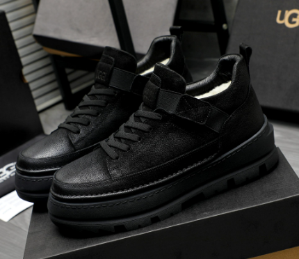 UGG Black Strap Lugged Sneakers