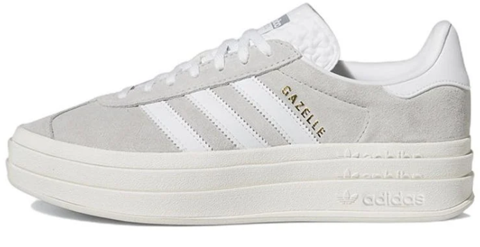 (WMNS) adidas Gazelle Bold 'Grey White' HQ6893