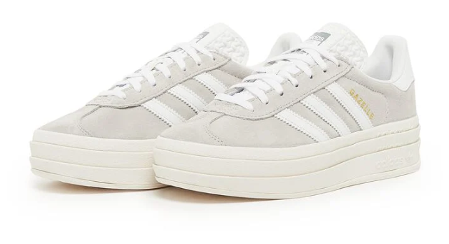 (WMNS) adidas Gazelle Bold 'Grey White' HQ6893